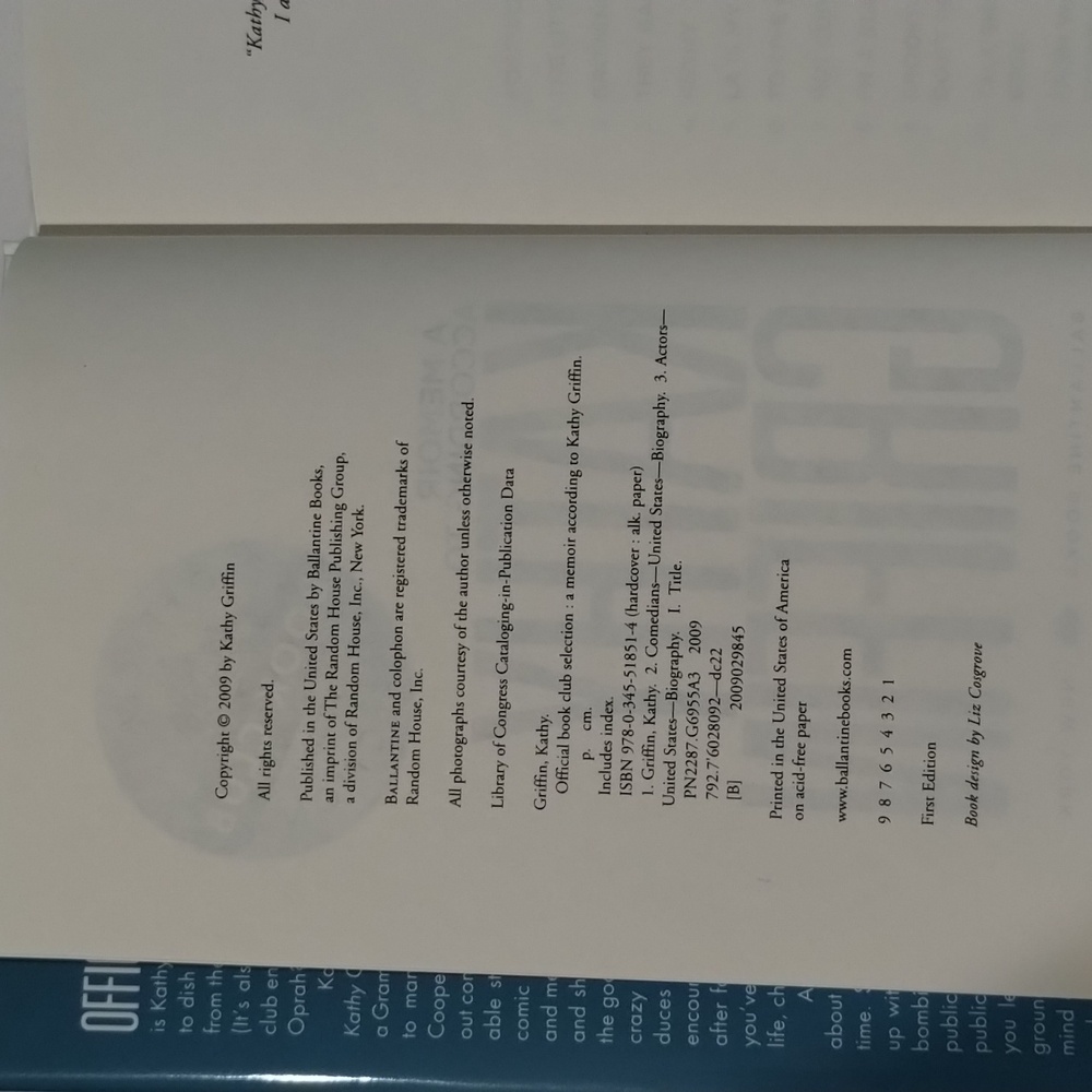 Official Book Club Selection: A Memoir According to Kathy Griffin - Picture 3 of 5